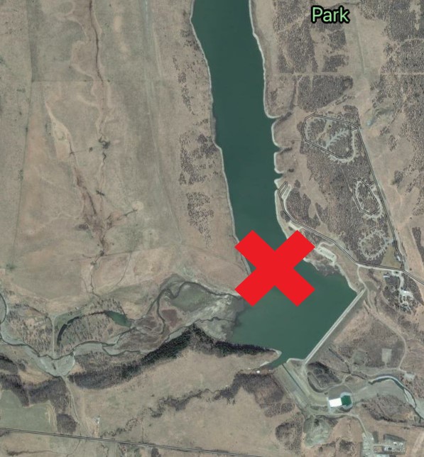 picture of Chain Lakes deepest area