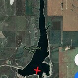 pine coulee reservoir island